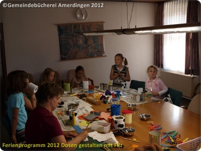 Ferienprogramm 2012 Dosen gestalten mit Filz_45